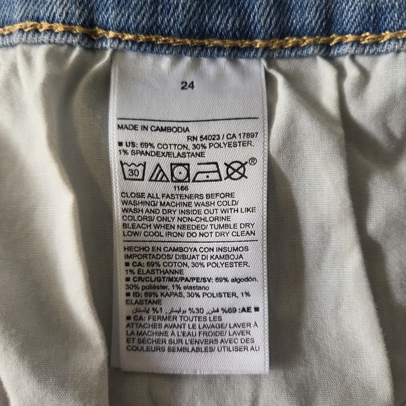 ⭐️Old Navy Blue Jean Shorts Casual Cut-Offs Size 24 - Picture 5 of 6